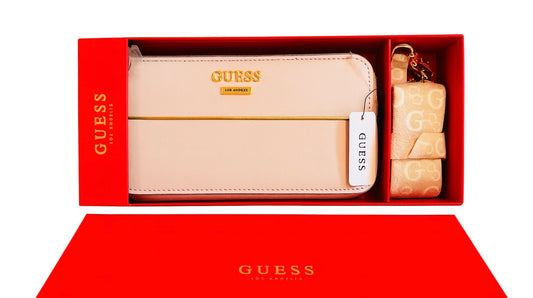 Bolso Guess rosado en caja