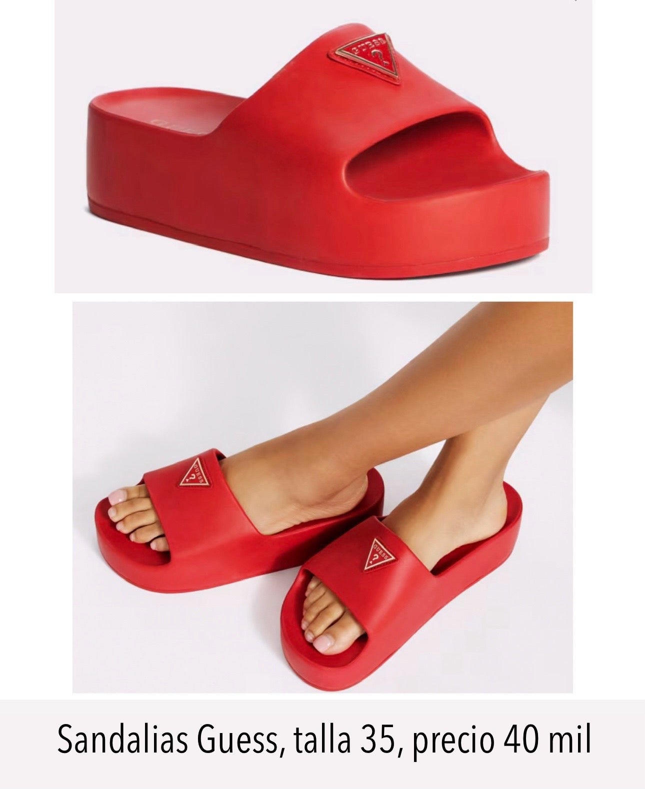 Sandalias Guess Rojo