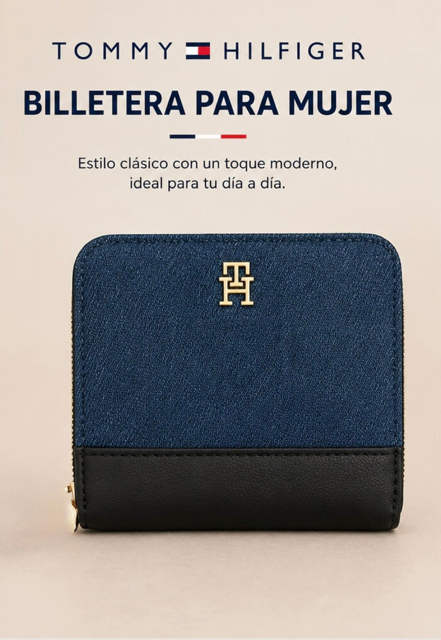 Billetera TH denim