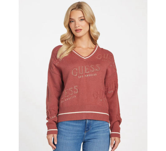 Sueter Guess palo rosa