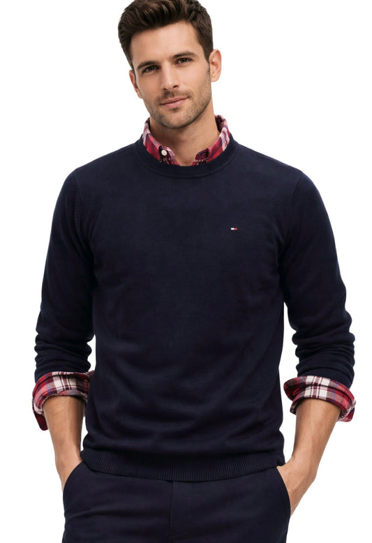 Sueter TH azul hombre