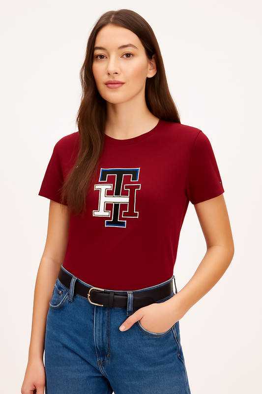 Blusa TH Vino bordada