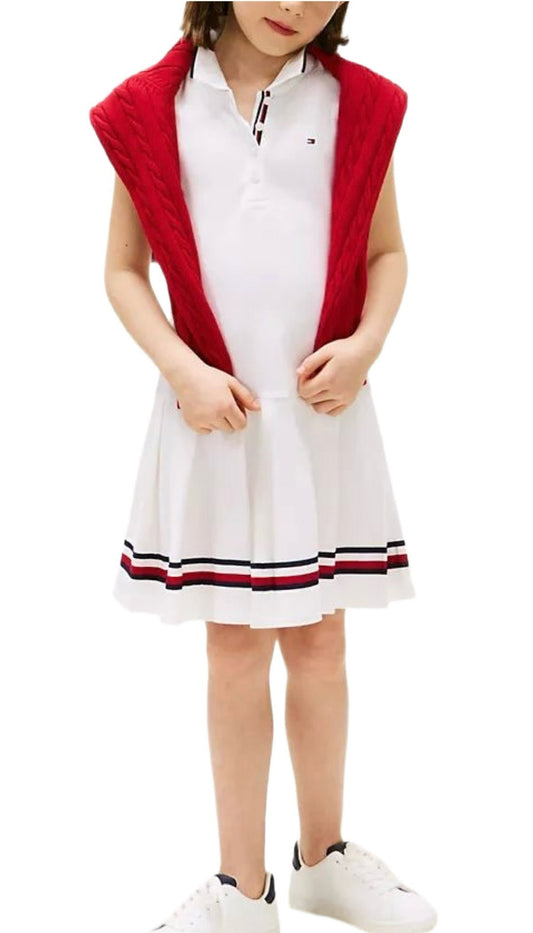 Vestido TH blanco niña
