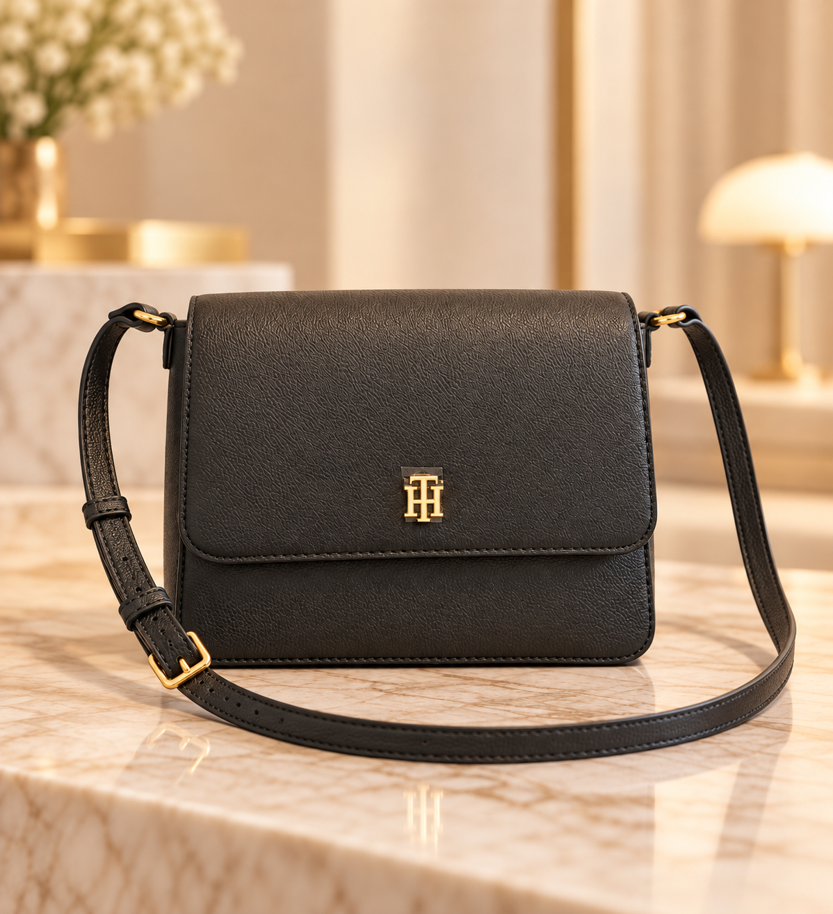 Bolso TH manos libres negro