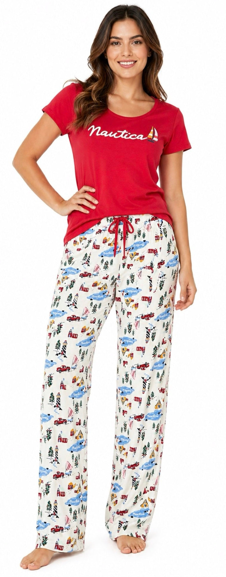 Pijama Náutica conjunto blusa pantalón