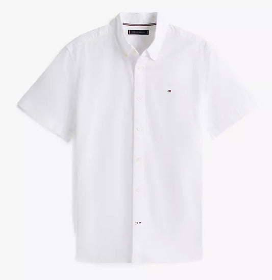 Camisa TH blanco de botones hombre