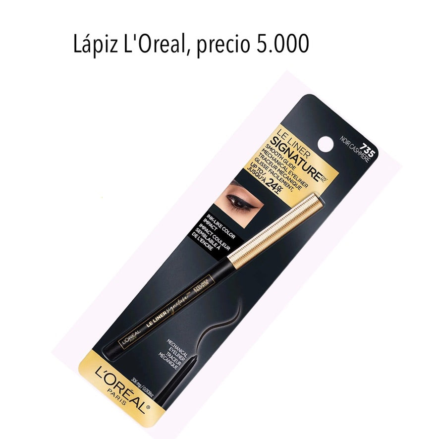 Lápiz delineador Le Liner Signature L'Oreal negro