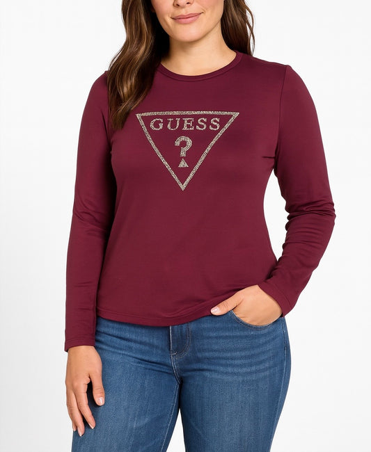 Blusa Guess manga larga vino