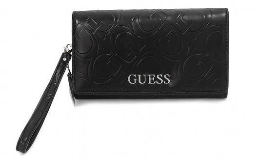 Billetera Guess negra labrado