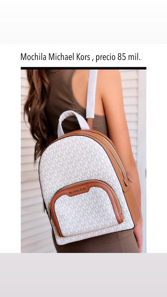 Mochila MK vainilla camel mujer