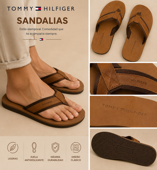 Sandalias TH hombre en color cafe