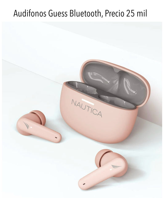 Audífonos Guess Bluetooth rosados
