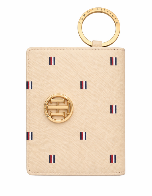 Tarjetero TH beige con banderas