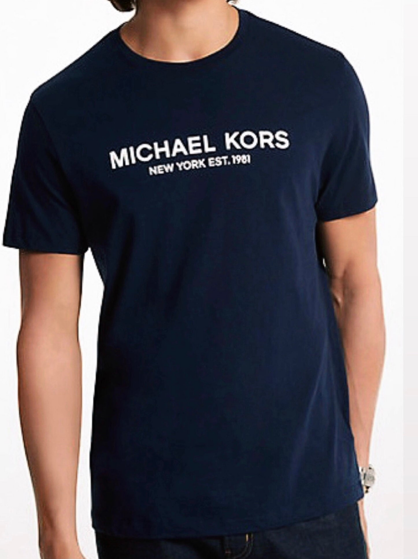 Camiseta MK azul con estampado