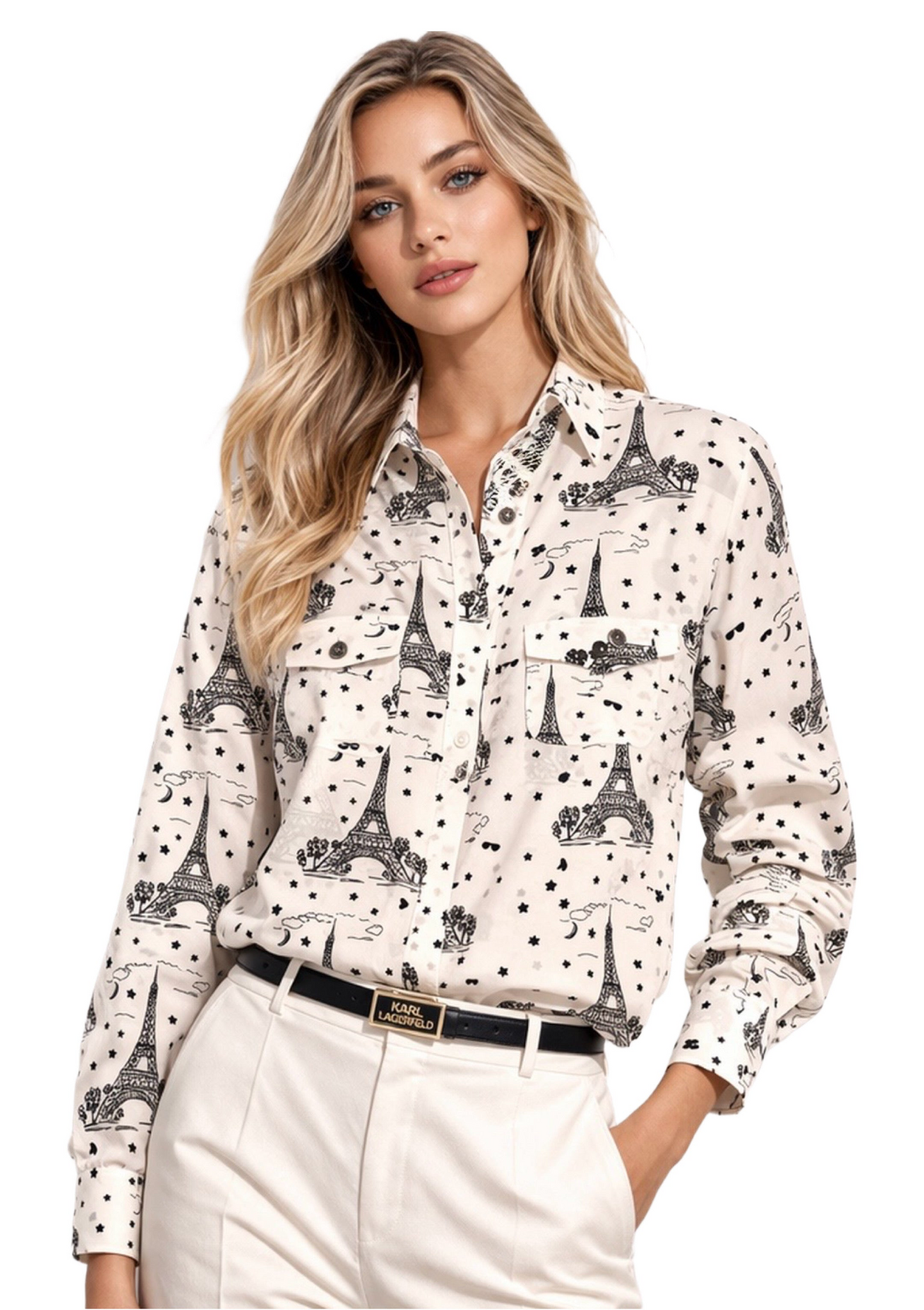 Blusa TH con estampados