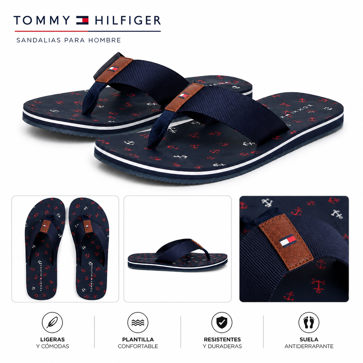 Sandalias TH zul para hombre
