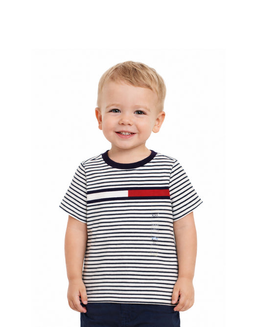 Camisa TH rayas verde niño