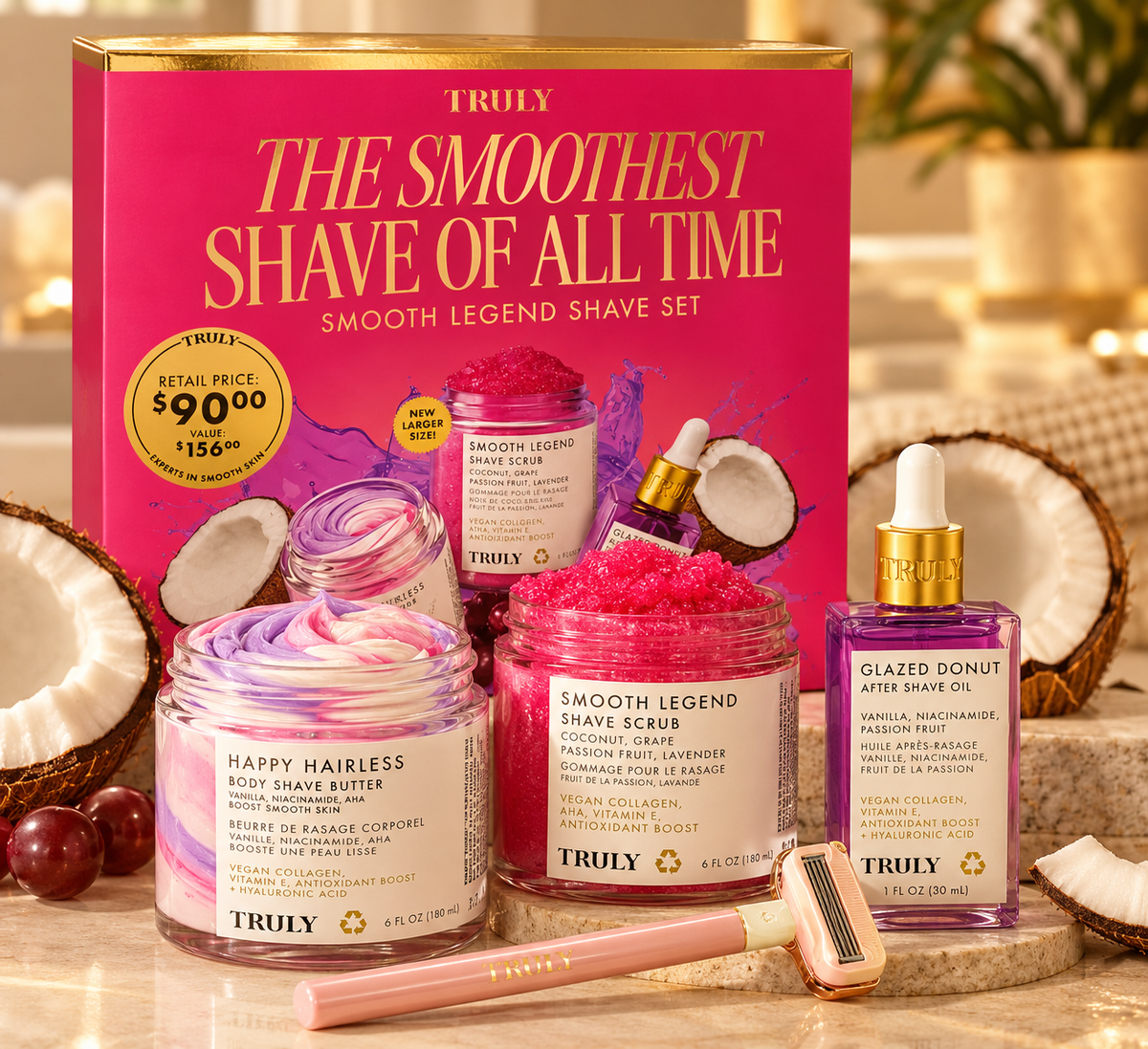 Set Truly Beauty Smooth Legend shave