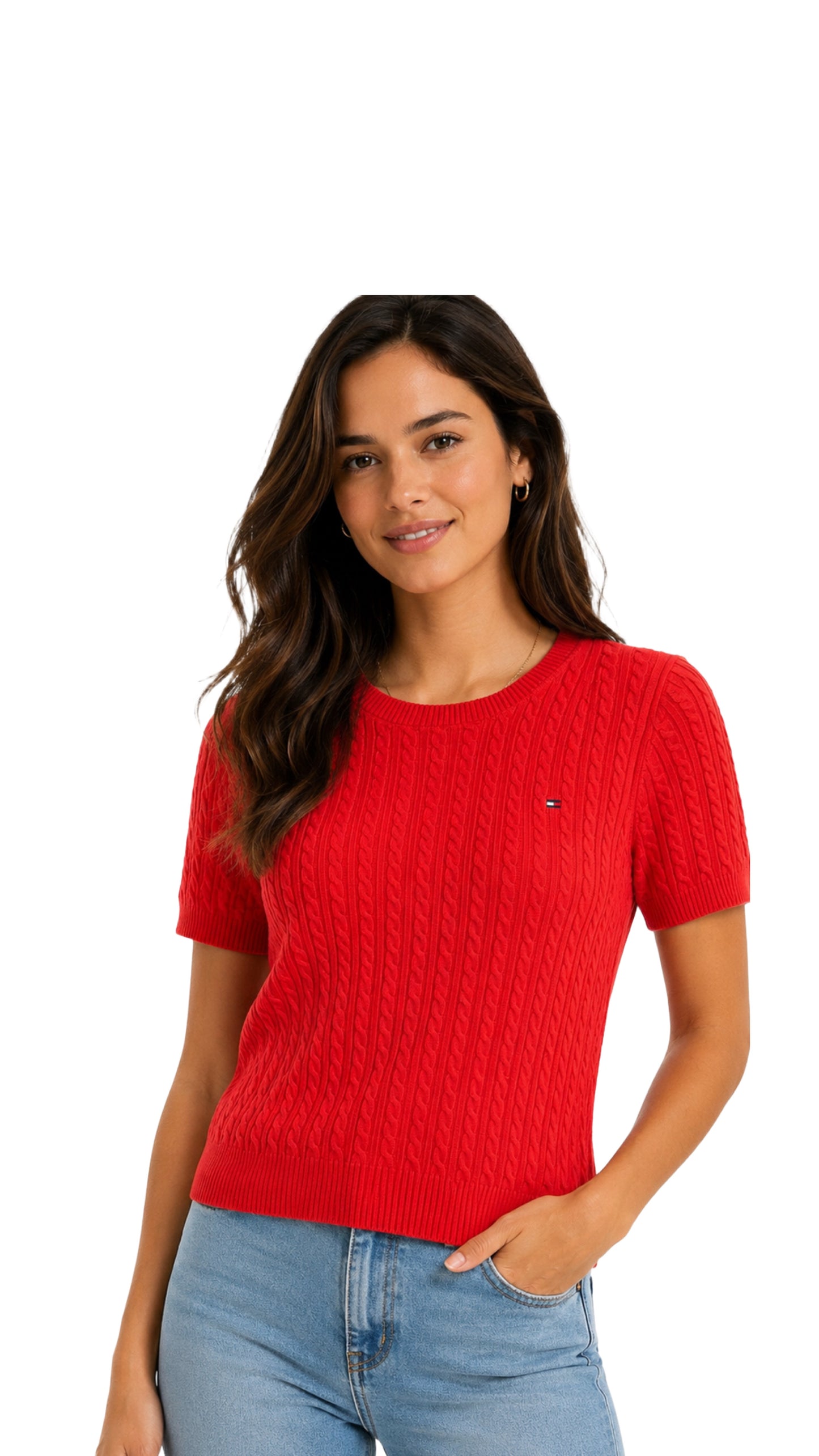 Blusa TH tejida naranja