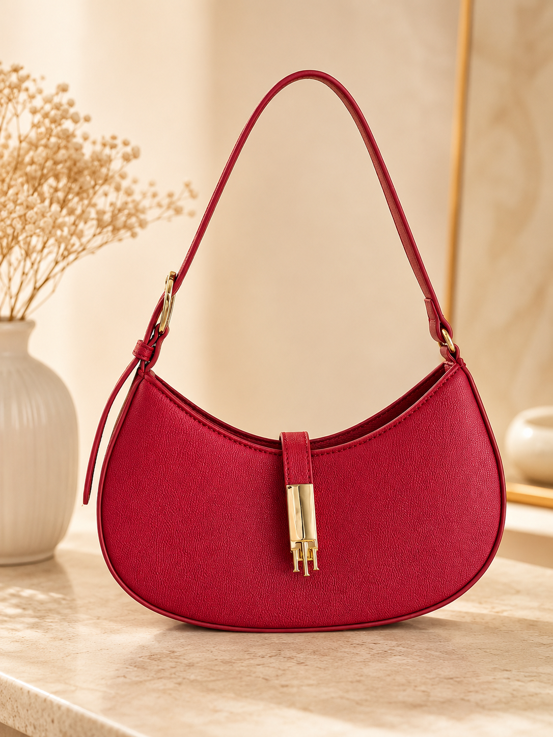 Bolso TH Shoulder rojo