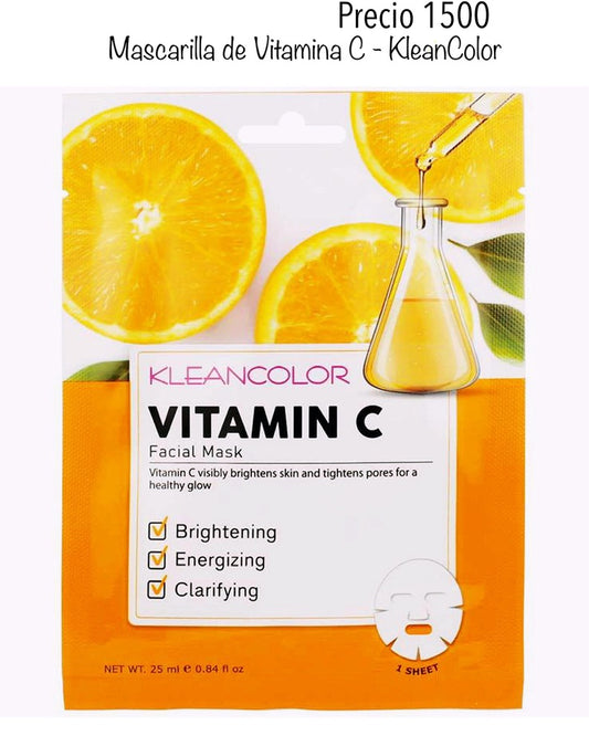 Mascarilla facial de Vitamina C KleanKolor