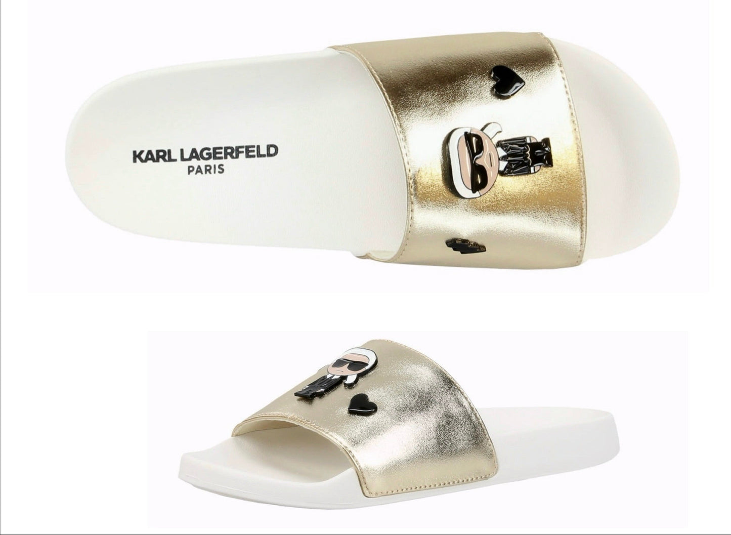 Sandalias Karl Lagerfeld doradas