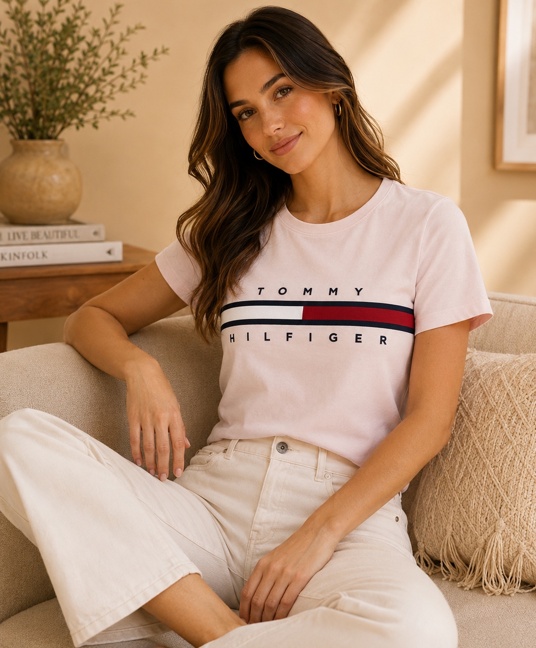 Blusa TH rosado bandera