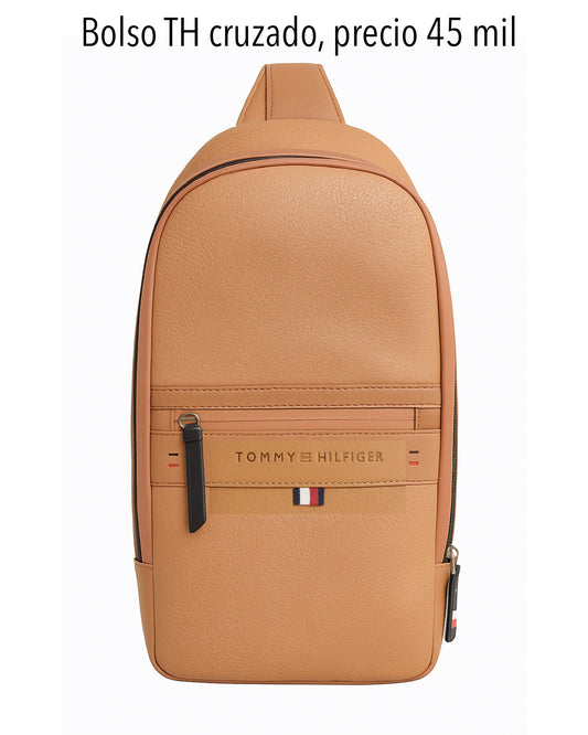 Bolso TH camel cruzado