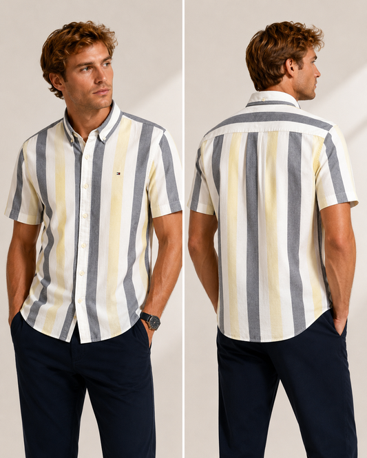 Camisa TH rayas tonos pastel