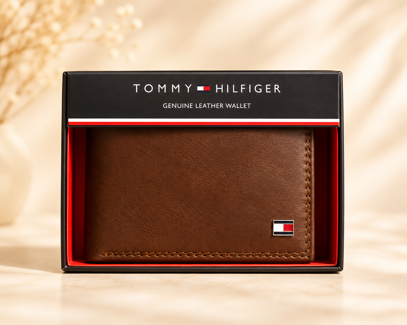 Billetera TH hombre café