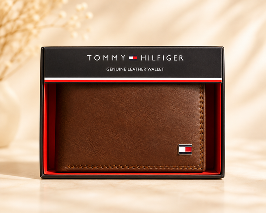 Billetera TH hombre café