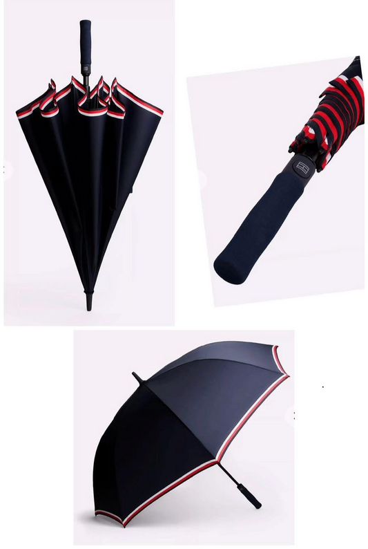 Sombrilla TH azul rayas