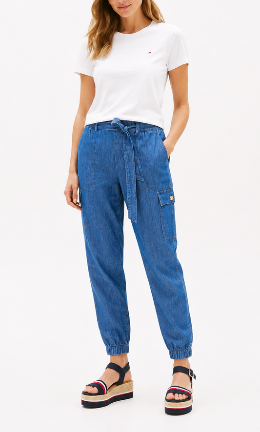 Pantalón TH mujer tipo Jogger denim