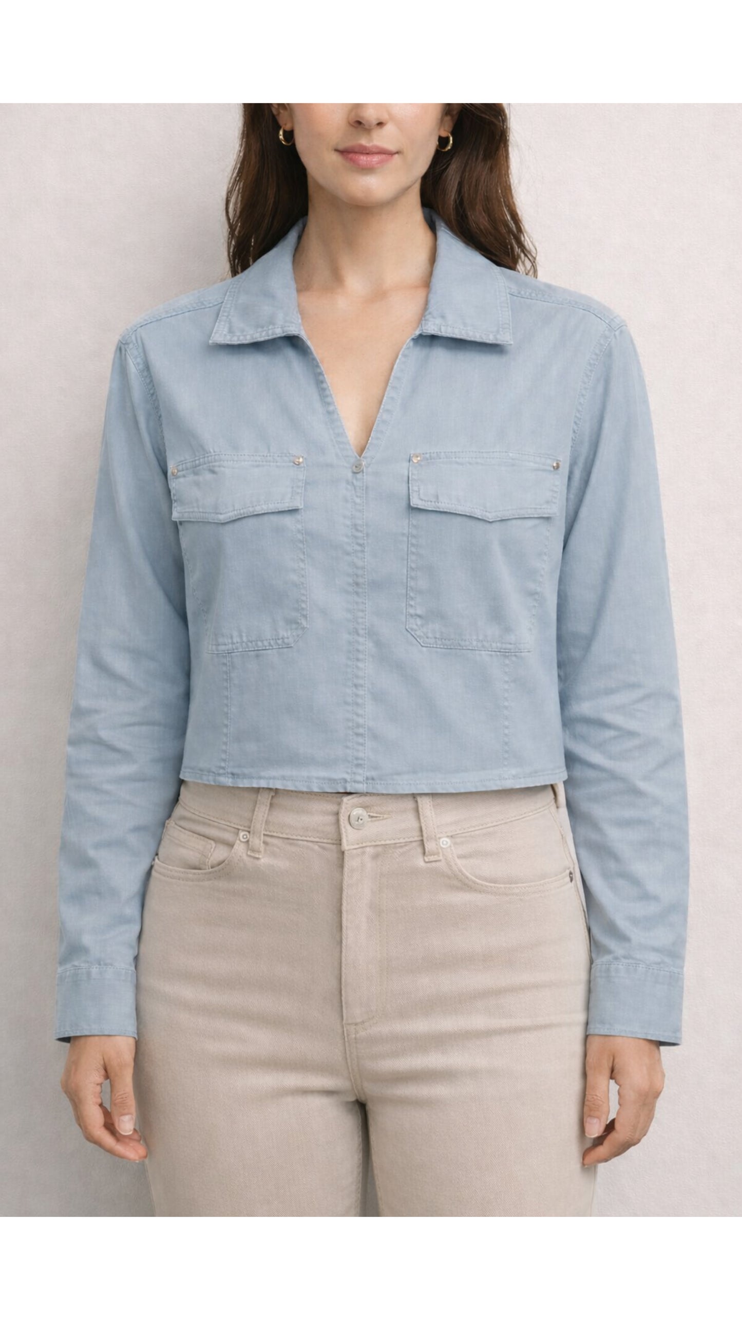 Blusa MK mezclilla