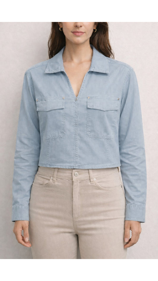 Blusa MK mezclilla