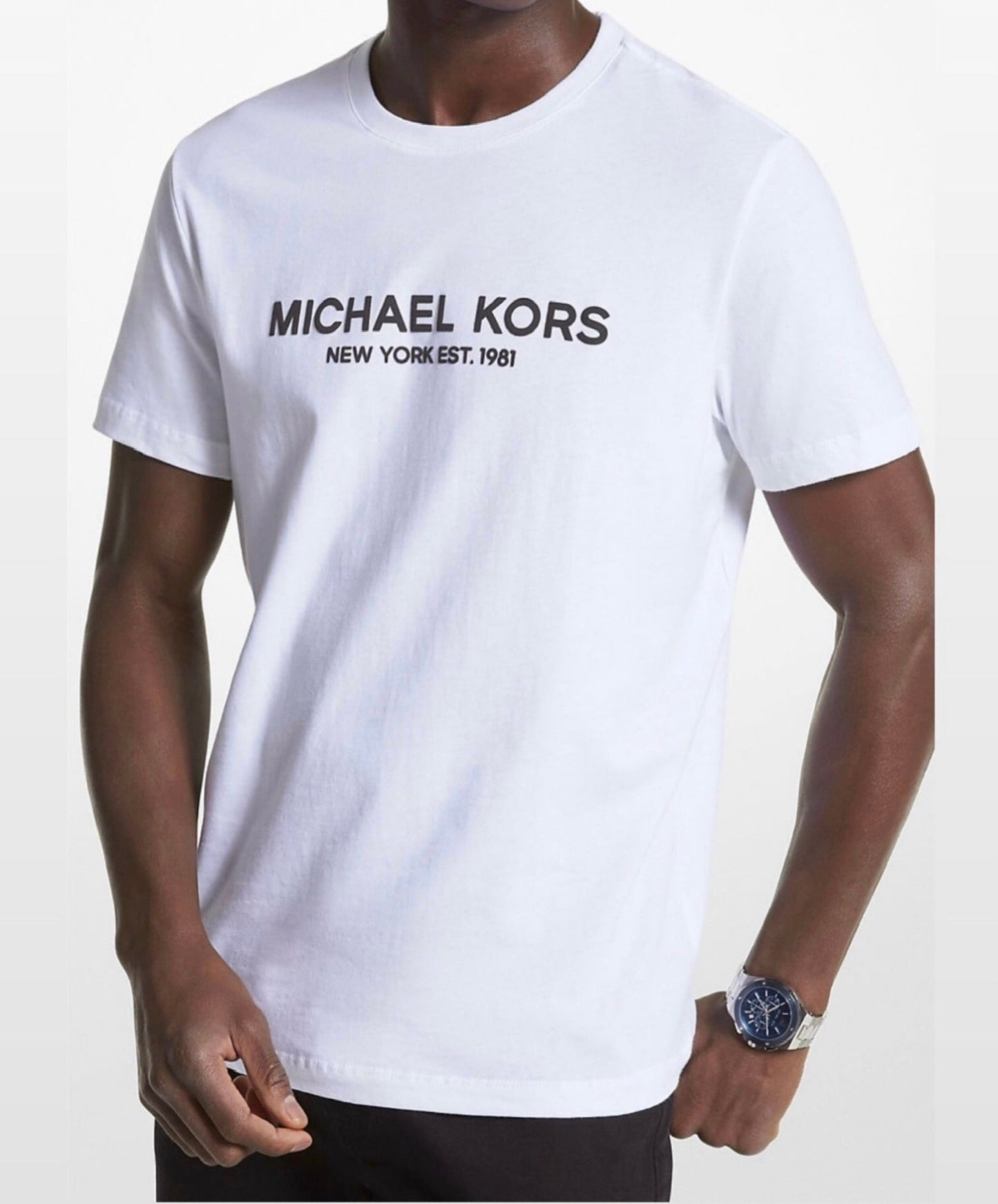 Camiseta MK blanco con estampado