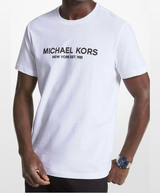 Camiseta MK blanco con estampado