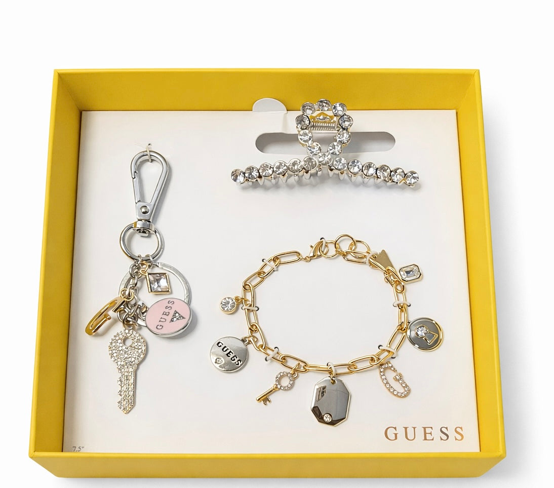 Set Guess pulsera, llavero y prensa