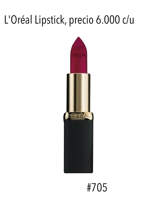 Labial L'Oreal Lipstick Matte #705