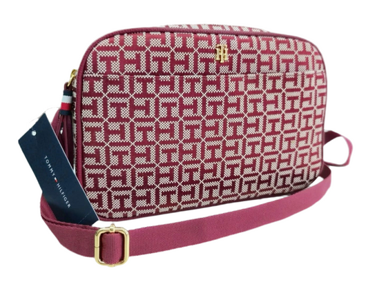 Bolso Manos Libres TH rojo, doble zipper