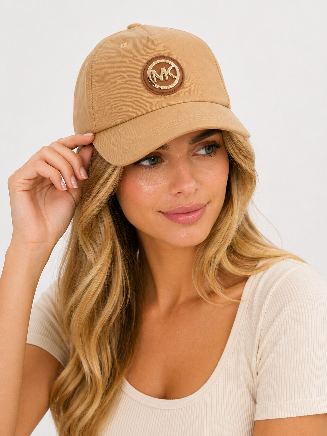 Gorra MK beige