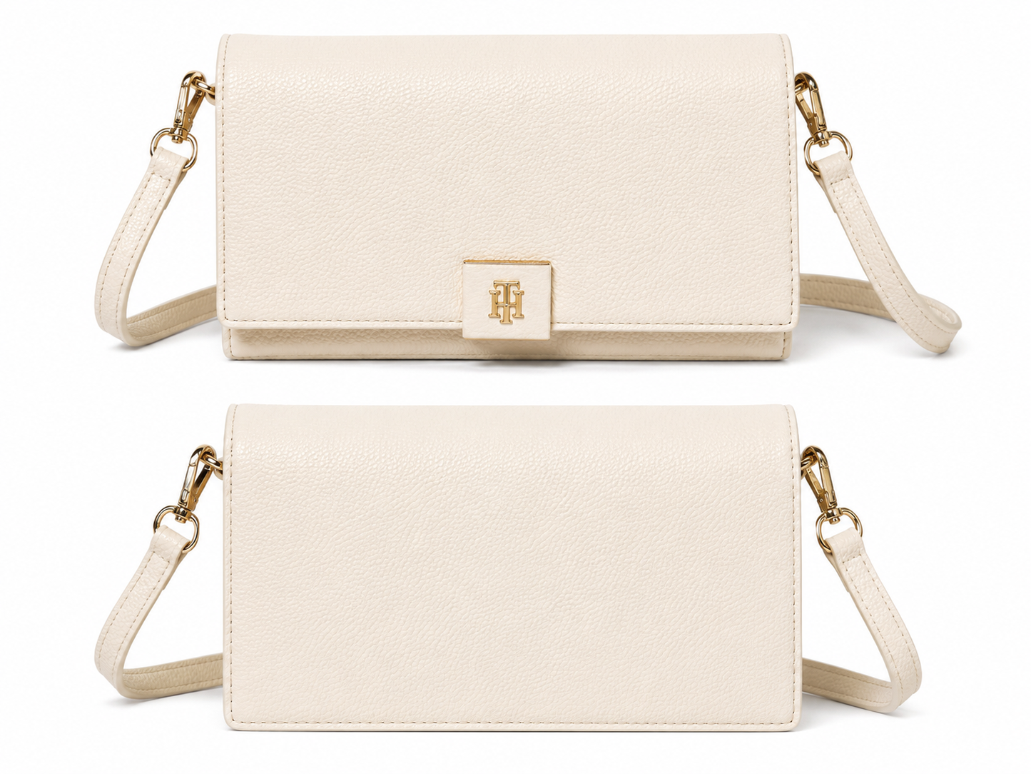 Bolso TH manos libres y de blanco rojo con detalles en dorado (copia)