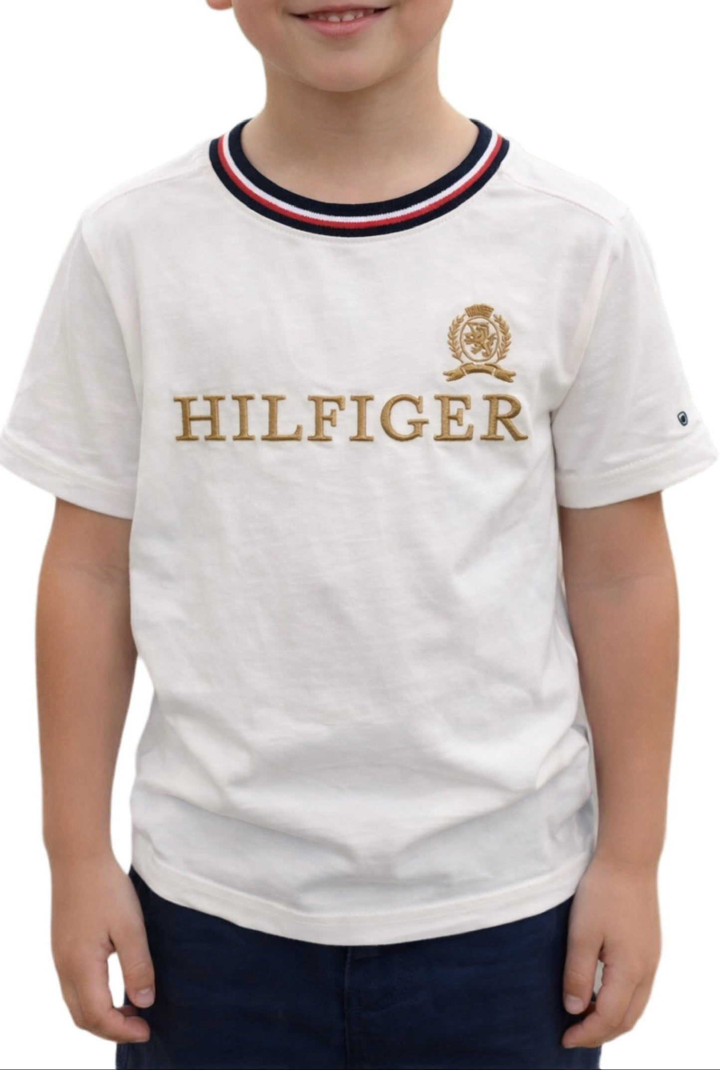 Camiseta TH para niño blanca