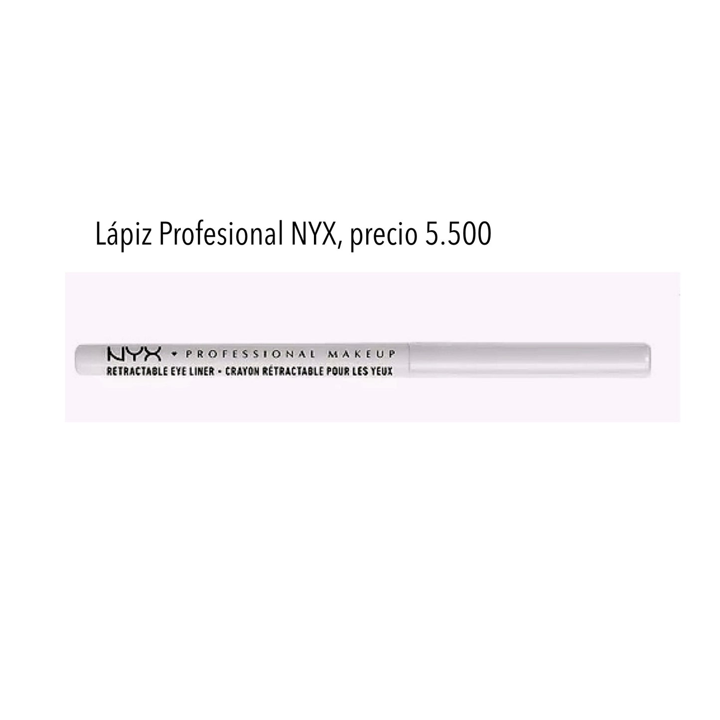 Lápiz delineador de ojos profesional NYX blanco