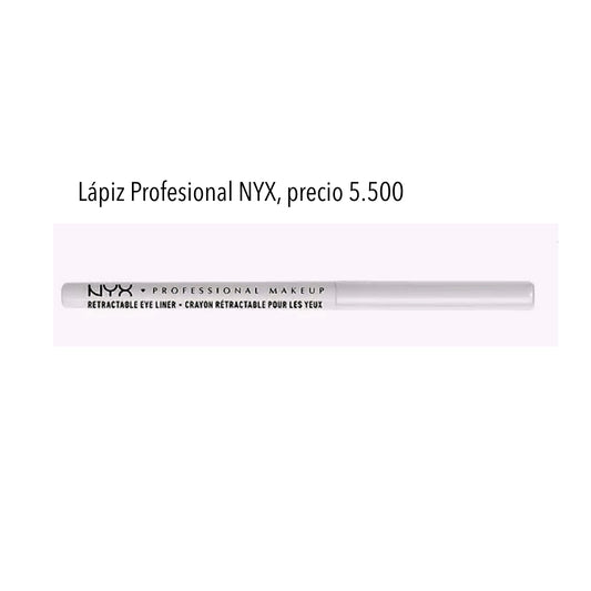 Lápiz delineador de ojos profesional NYX blanco