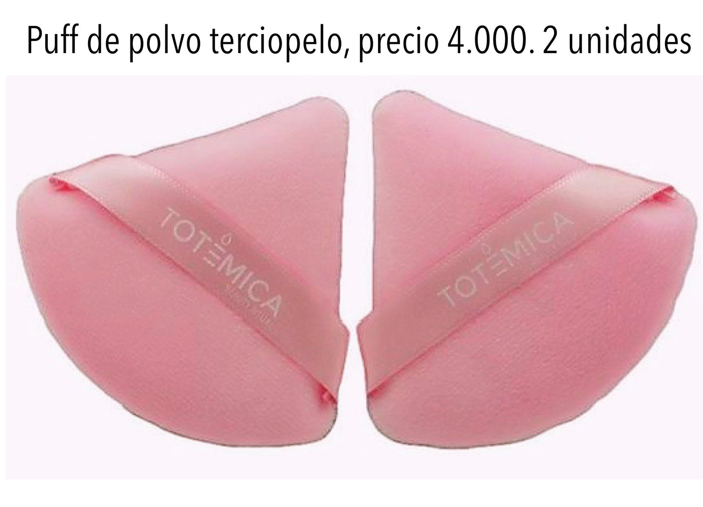 Esponja puff de polvo terciopelo