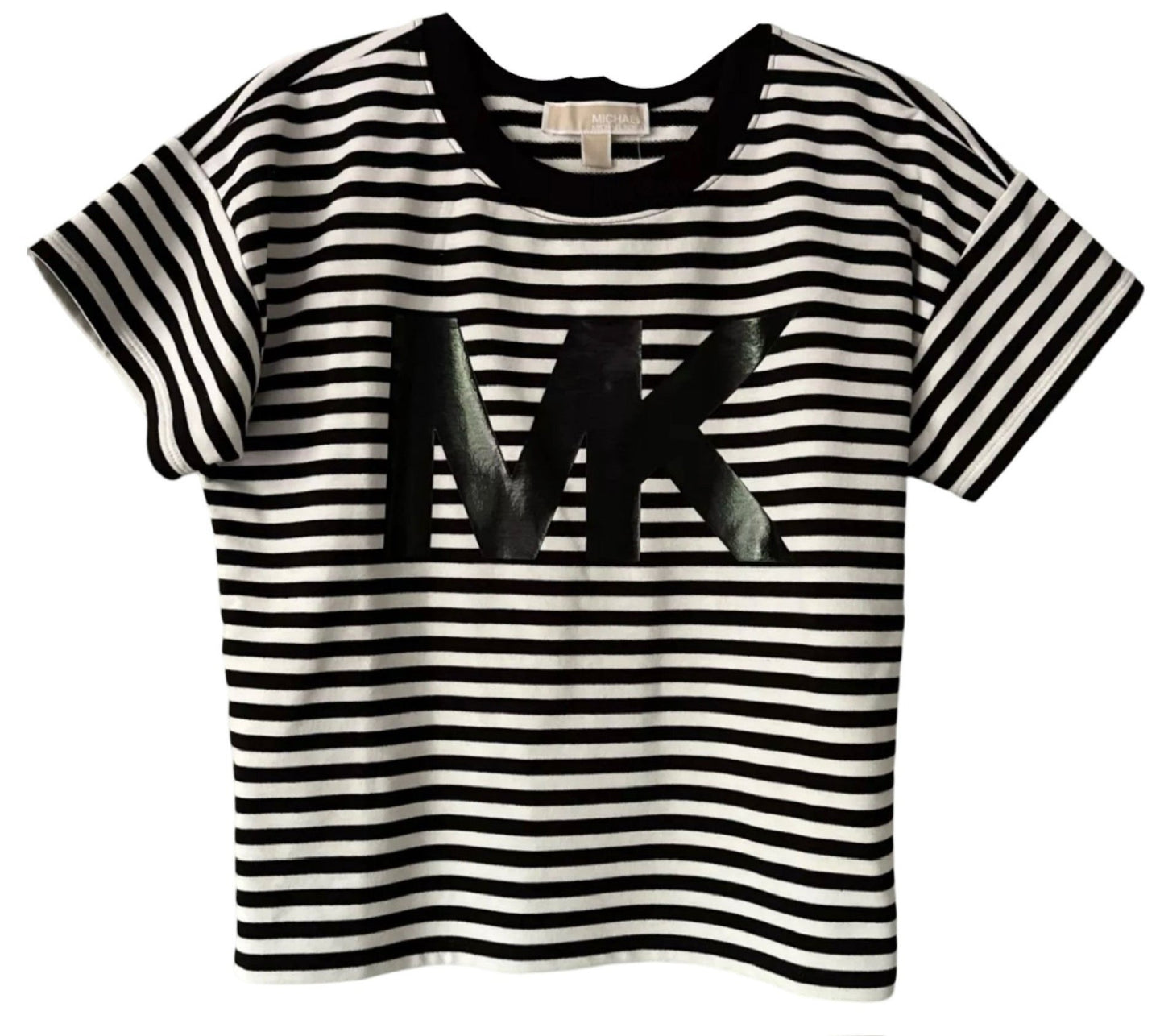 Blusa MK rayas blanco negro