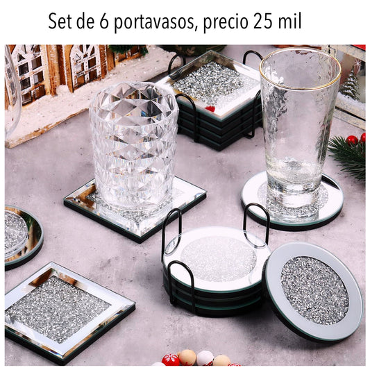 Porta vasos en diamante triturado