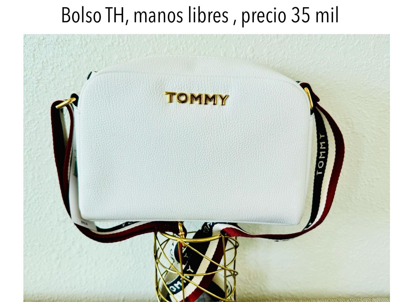 Bolso Manos Libres TH blanco mujer