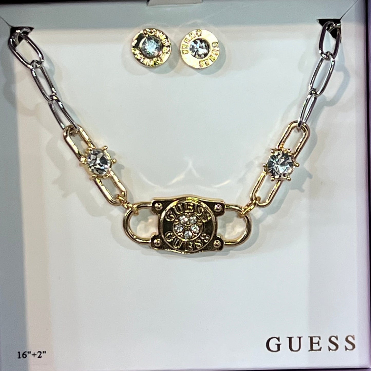 Joyería Guess Set collar y aretes